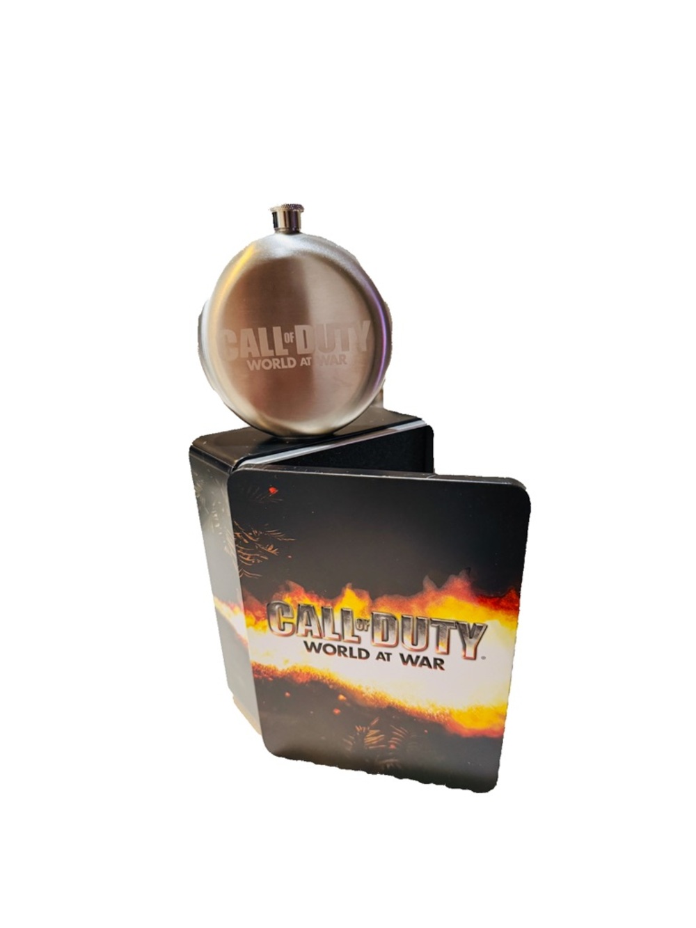 Call of Duty World at War Metal Flask with Collector Tin - (No Game)